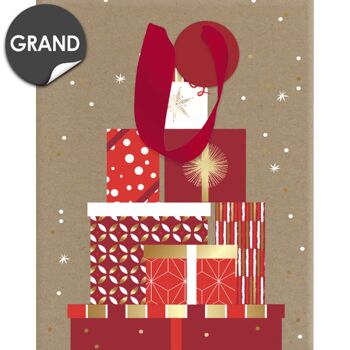 Sac cadeau Noël kraft paquets-cadeaux Grand format 2
