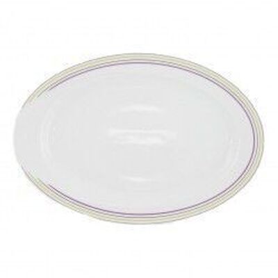 BULLE PASTEL 33 cm oval porcelain dish