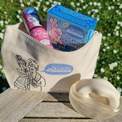 Kit da toilette regalo per uomo: Shampoo solido - Scatola - Barra da barba