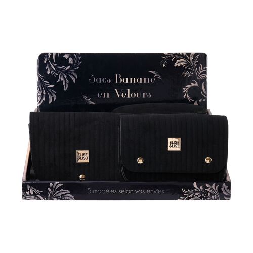 Pochettes Collection Velours Noir