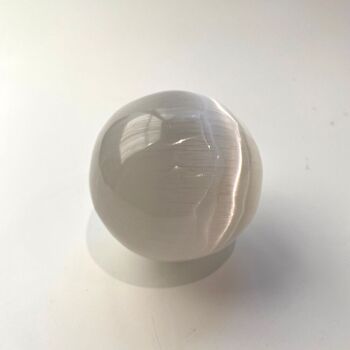 Sphère de sélénite, 7 cm 3