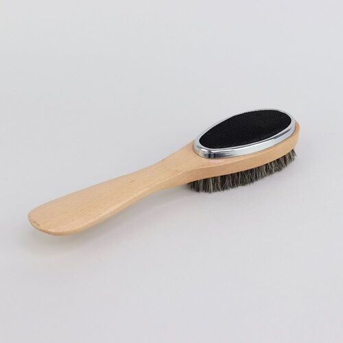 3-in-1 Beech Wood Brush with Lint Remover