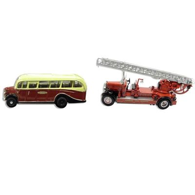 1938 Fire Engine / 1939 British Rail Coach Cufflinks