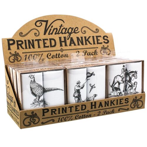 12 Pack Animal Handkerchief Dispenser