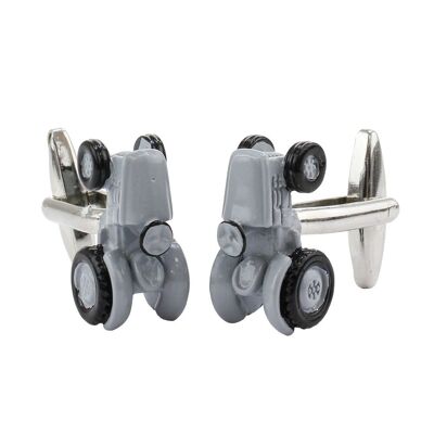 3D Grey Tractor Cufflinks