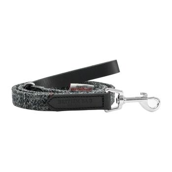 Laisse fine pour chien Berneray grise 15 mm 1