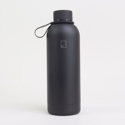 Botella de vacío negra de 550 ml.