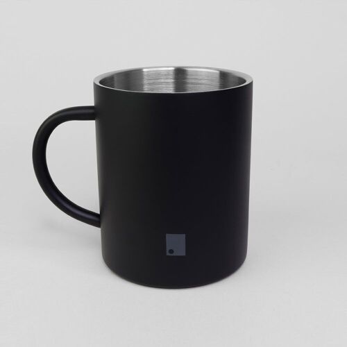 400 ml Matte Black Stainless Steel Insulated Mug