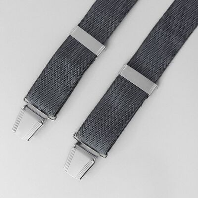 35 mm schlichte graue Hosenträger
