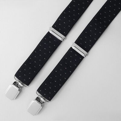 25mm Assorted Pattern Clip End Braces - Polka Dots
