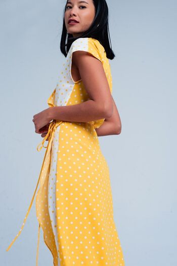 Robe jaune à pois 3