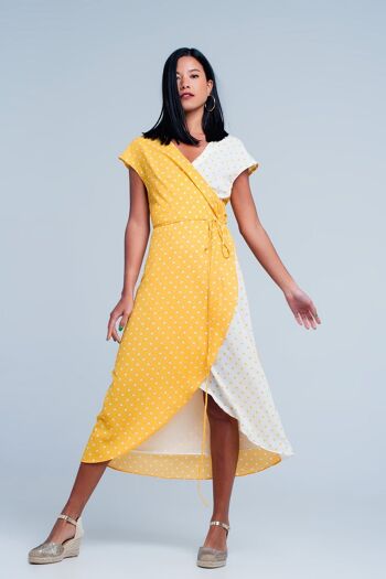 Robe jaune à pois 5