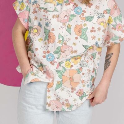 Camisa Paname Vintage - Flower Power