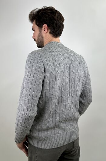 PULL EN LAINE AVEC TRESSÉES 11