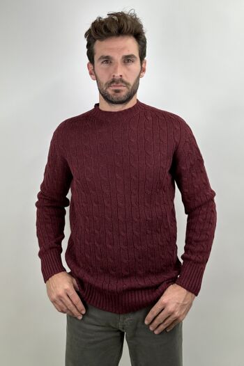 PULL EN LAINE AVEC TRESSÉES 23