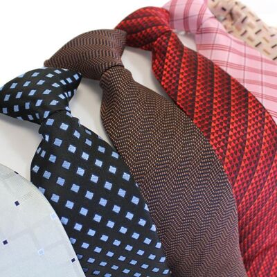 Assorted Pattern Clip On Ties