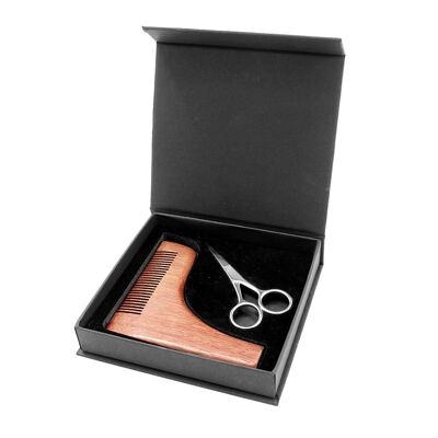 Beard Shaping Comb & Scissors Set