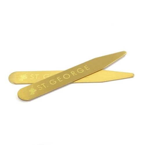 6.5cm Brushed Brass Collar Stiffener