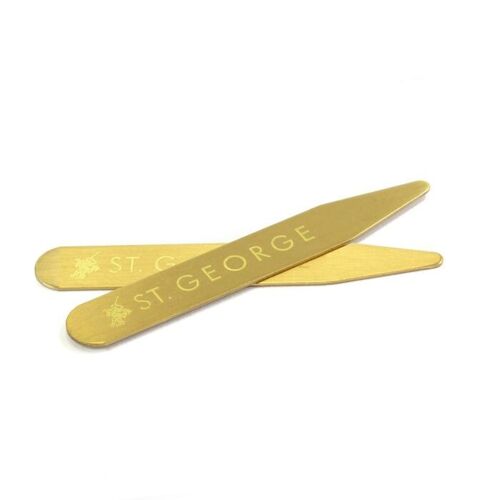 6cm Brushed Brass Collar Stiffener