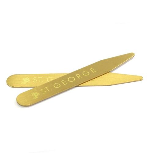 7cm Brushed Brass Collar Stiffener