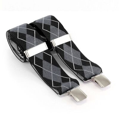 Argyle Braces - Black / Grey