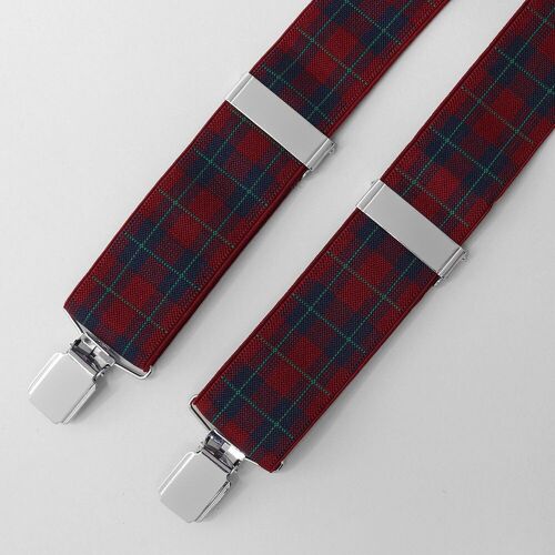 Assorted Tartan Pattern Braces