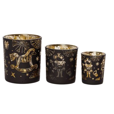 Set di tealight della collezione Schiaccianoci