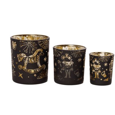 Set di tealight della collezione Schiaccianoci