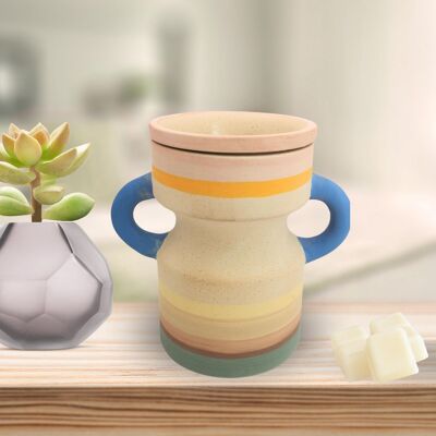 Bruciaprofumi Serie Creativity – Taze – Ceramica opaca – Realizzato a mano – Personalizzabile – Idea regalo originale