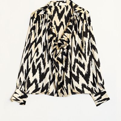 Zig Zag printed shirt