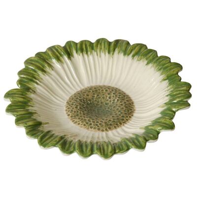 Plate Fleur green