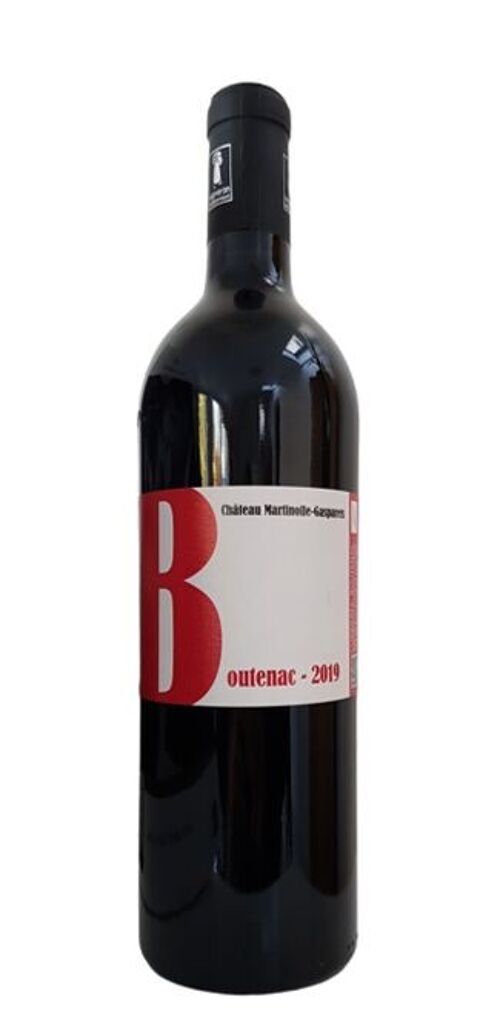Vin rouge BIO CRU BOUTENAC 2019 75cl Grenache, Syrah, Carignan, Mourvèdre Elevé en fut de chêne