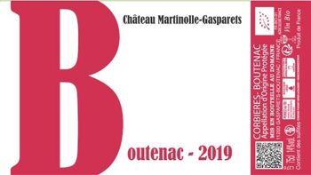 Vin rouge BIO CRU BOUTENAC 2019 75cl Grenache, Syrah, Carignan, Mourvèdre Elevé en fut de chêne 2