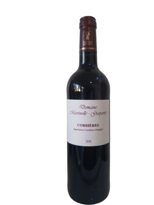 Vin Rouge BIO Cuvée Historique AOP CORBIERES Grenache, Syrah, Carignan 2020