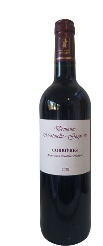 Vin Rouge BIO Cuvée Historique AOP CORBIERES Grenache, Syrah, Carignan 2020 2