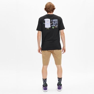 SP TOWELIE WEED T-SHIRT SS BLACK