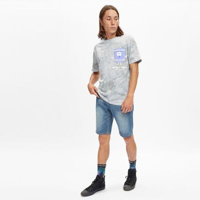 T-SHIRT SP TOWELIE SS Tie Dye Gris