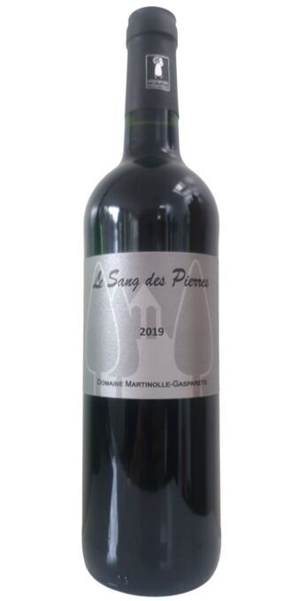 Vin rouge BIO Artisan LE SANG DES PIERRES parcellaire IGP Pays d’OC 100% Syrah 2019 ou 2020