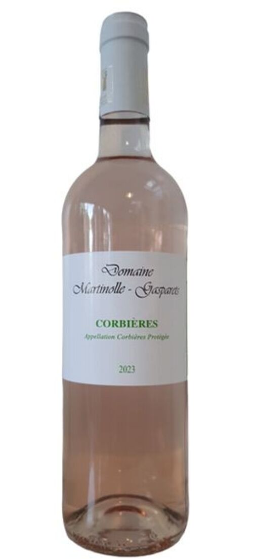 Vin rosé BIO Artisan AOP CORBIERES ROSE 2023 Grenache, Cinsault, Médaille d'Argent Concours Corbières