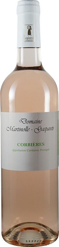 Vino Rosato Artigianale Biologico AOP CORBIERES ROSE 2024 Grenache, Cinsault 75 cl