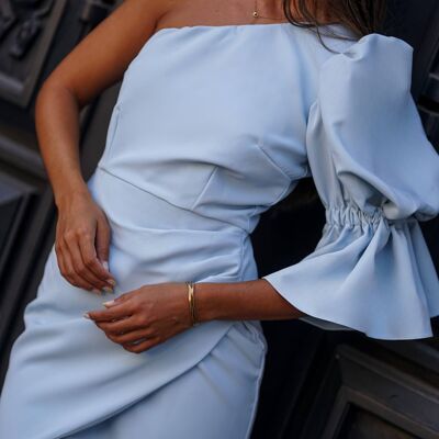 Blaues kurzes Kleid