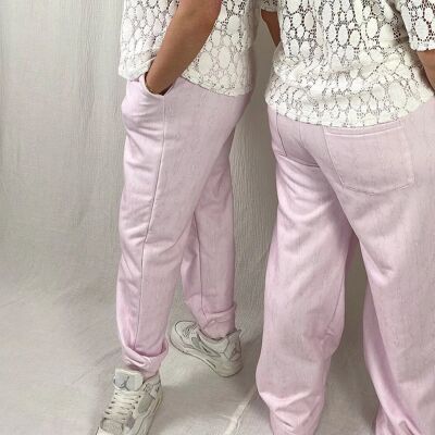 ADEL MEDUSA PINK TRACK PANTS