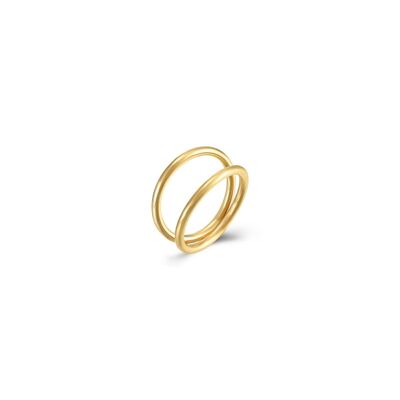 Artemisa Gold-Mint Flower Ring