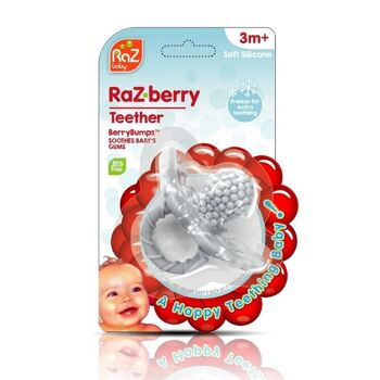 Sucette / anneau de dentition RaZberry - Cookies & Cream (Gris) 2