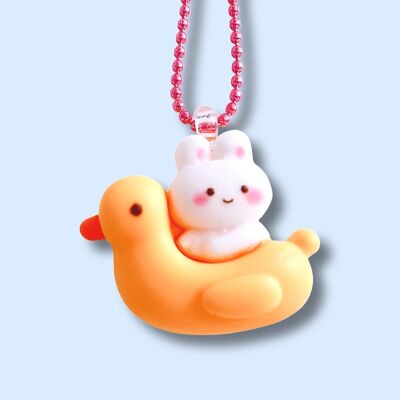 Pop Cutie Pool Bunny Necklace