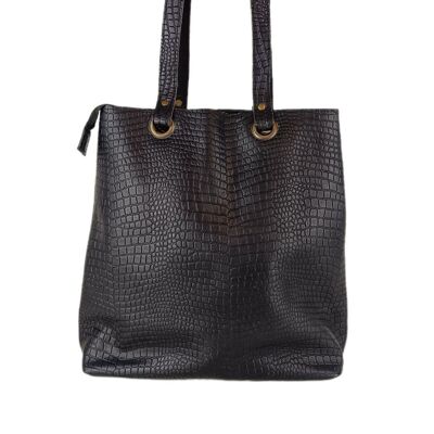 Rectangular Leather Tote Bag: An Embrace of Style and EVA Elegance