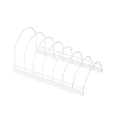 Küchenschneidebretthalter/Aufbewahrung, Stahl, 24,0 x 14,0 x 12,0 cm, Weiß, RAN7237