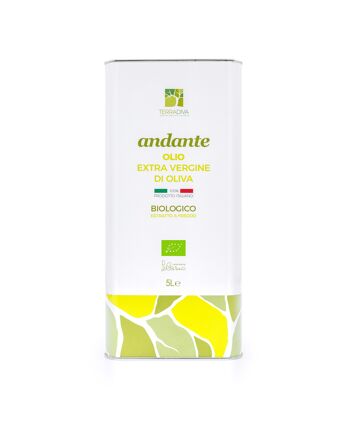 BIO - Terradiva ANDANTE huile d'olive extra vierge délicate - 5 L 1