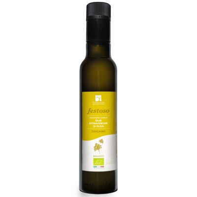BIO - Natives Olivenöl Extra Terradiva FESTOSO mit Oregano - 0,25L