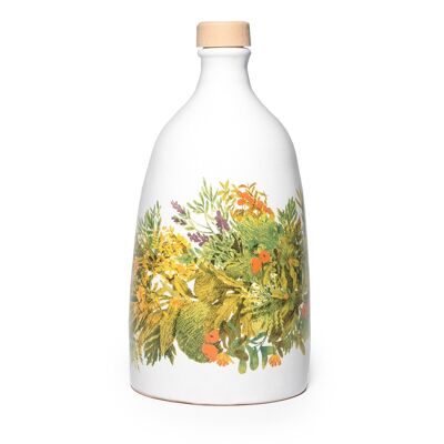 BIO - Orcio oliera in ceramica Terradiva ERBE IN FESTA con ALLEGRO - 0,5L